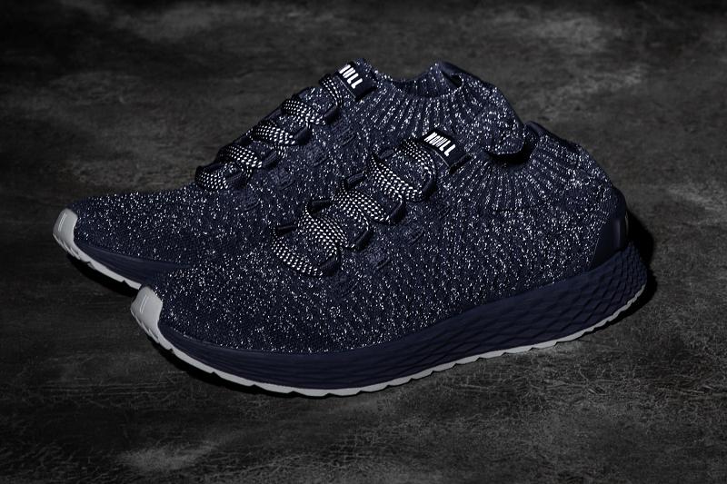 Men's Nobull Reflective Knit Running Shoes Navy | SG Z2032U